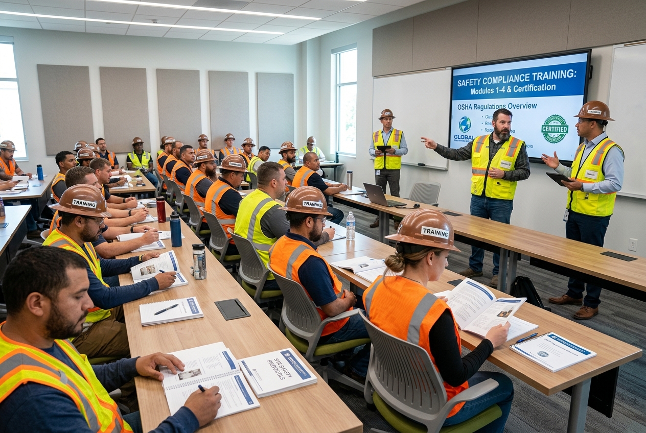 Safety training and certification classroom